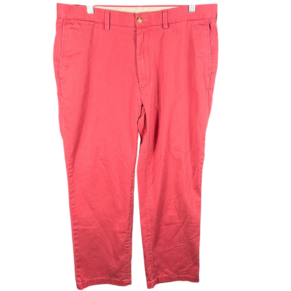 Polo Ralph Lauren Chinos Men 36x29 Salmon Classic Fit Cotton Flat Front Pants